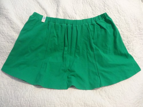 Justice Girls Skater Skort Emerald Green w/Silver Buttons Sz 18 NEW w/tags - Picture 4 of 5