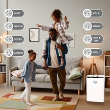 Extract-All® Model AMB1 7-Stage Portable Air Purifier and Humidifier. 1250