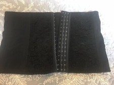 Women waist trainer corset Size Black Lace 3XL