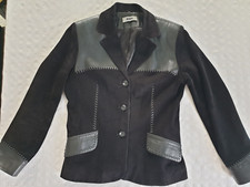 Leder Jacke, BIBA, Größe 34,oder kleine 36schwarz,sehr guter Zustand