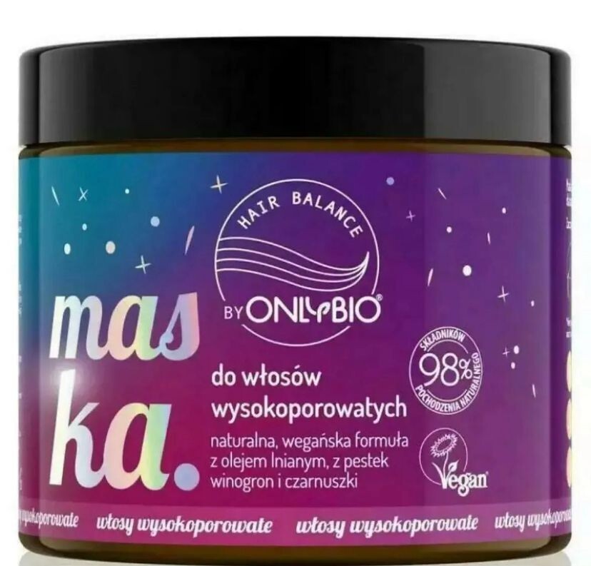 Only Bio Hair Balance Mask for High Porosity Hair ,400ml