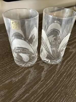 Boris Kidric Rogaska Set Of 6 Crystal Highball.