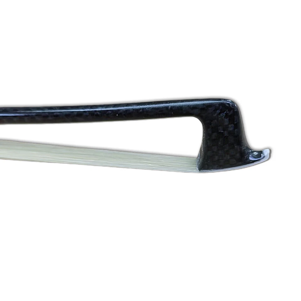 3pcs Carbon Fiber Violin Bow 4/4 AAA Bow Hair Straight Abalone Ebony Bow Frog - Image 2 of 4