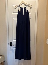 Forever 21 navy blue v-neck maxi dress - size Large