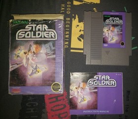 Star Soldier (Nintendo NES, 1988) Box Game Manual Ripped Seal Authentic