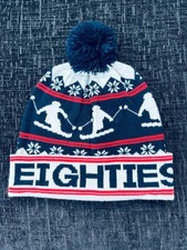 Vintage Deadstock Original 80s Casuals Bobble Ski Hat Football Connoisseur Weir