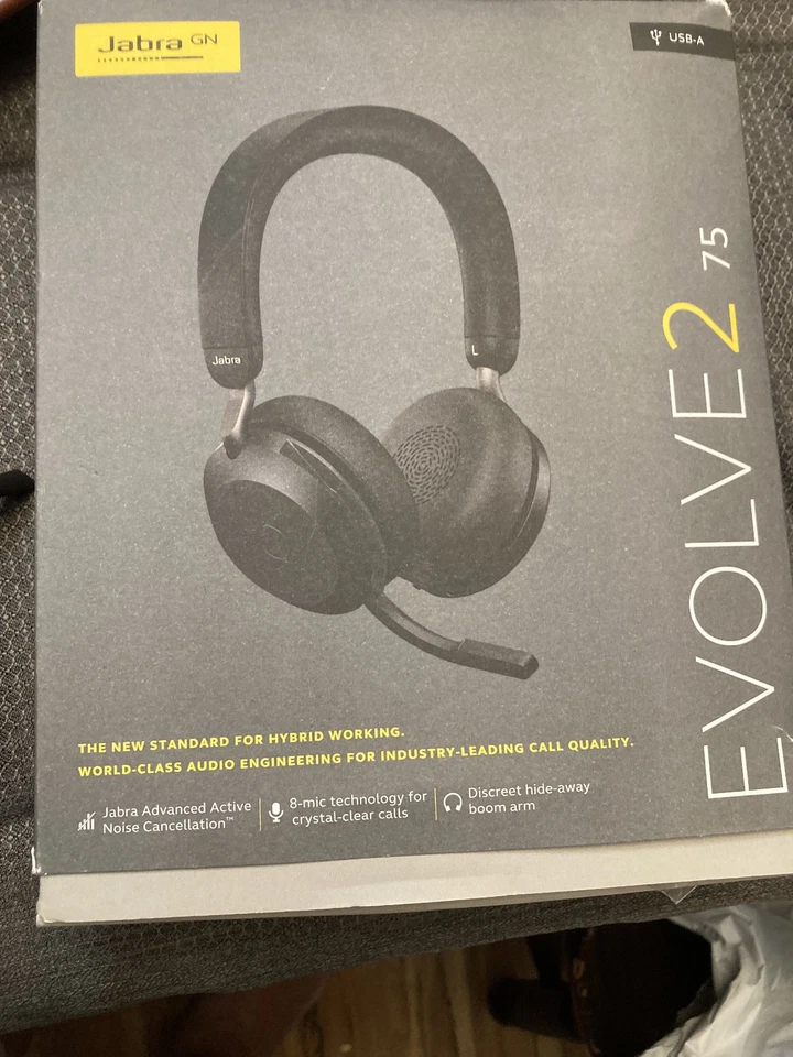 Jabra Evolve 2 75 Bluetooth Wireless Headset - Image 2 of 2