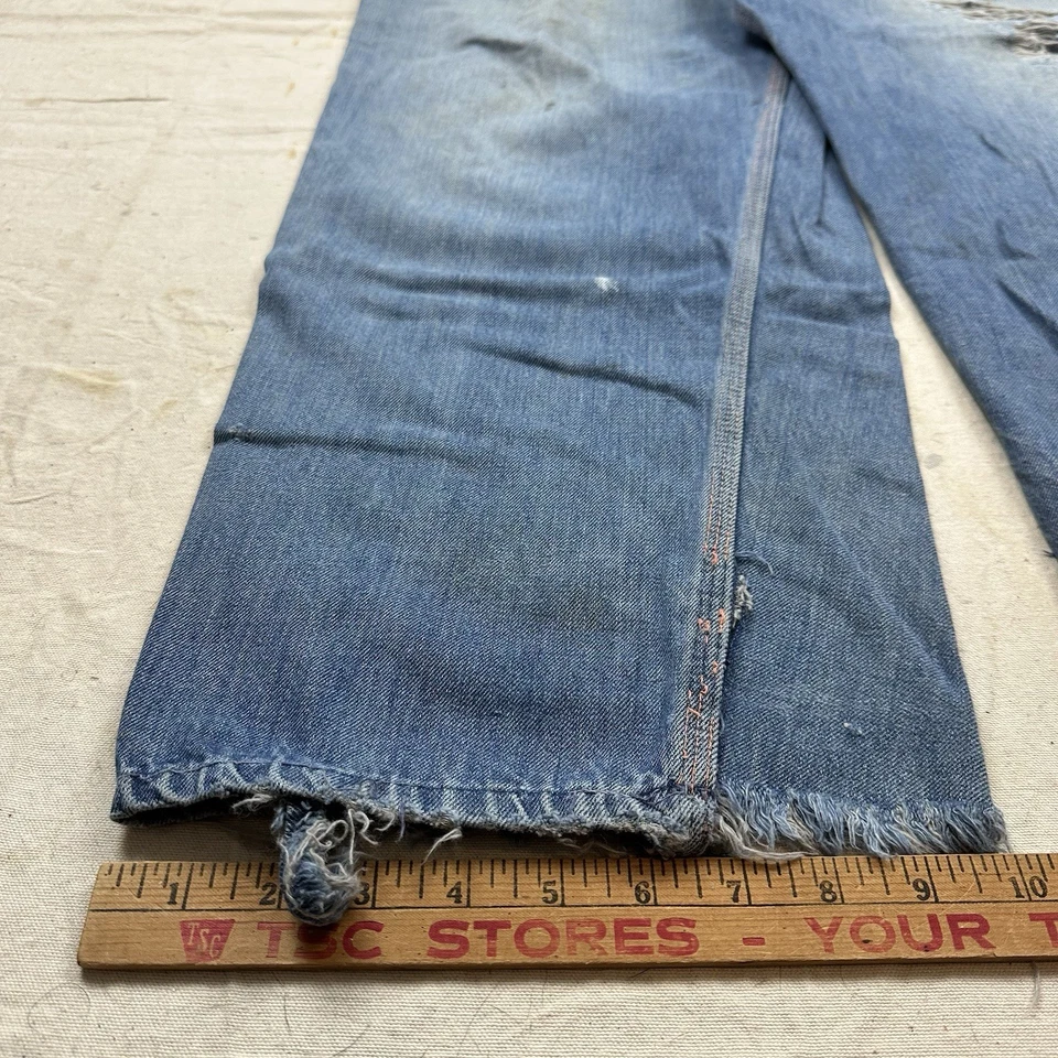 Pantalones de mezclilla Big Mac Carpenter vintage años 50 sanforizados para hombre 36x32 granja desgastados Foto 2 de 4