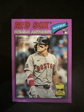2026 Topps Heritage Roman Anthony Light Purple Border #86 RC Red Sox