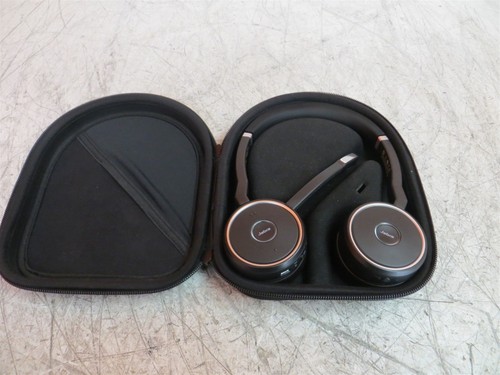 Power Tested Jabra HSC040Wa Evolve 75 SE Wireless Bluetooth Headset w/Case