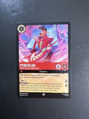 Powerline - World's Greatest Rock Star 110/204 Disney Lorcana