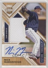2018 Panini Elite Extra Edition Gold 18/99 Nick Margevicius #FTSA-NM Auto 0a3