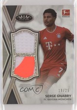 2020 Topps Tier One Bundesliga Relics 19/25 Serge Gnabry #TDR-SG Dual Patch 0k20