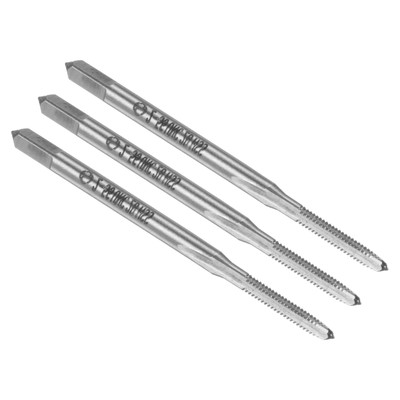3 x Machine Tap 2-56 UNC UNC Thread 2B Class 3 Flutes High Speed Steel