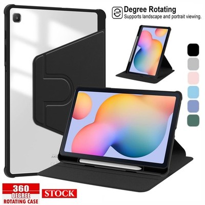 Schutzhülle Für Samsung Tab A7 A8 A9 S6 S7 S8 S9 S10 S11 Drehbarer Ständer Leder