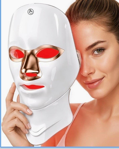 LED Light Therapy Face Mask, Red/Blue, Portable, Acne &… at eBay