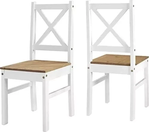 Salvador 1Plus2 Tile Top Dining Set, White, Wood, 2 Seater - Image 4 of 4