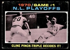 1971 Topps NL Playoffs Game 1 Cincinnati Reds #199