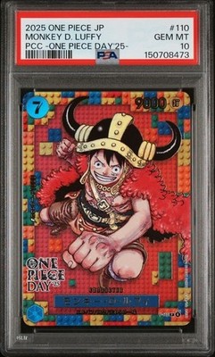PSA 10 Monkey D. Luffy Promo P-110 One Piece Day 2025 Japanese US