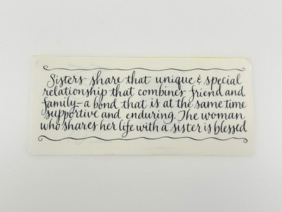 Words Worth Stickers Phrase Sisters Relationship 1 Sheet