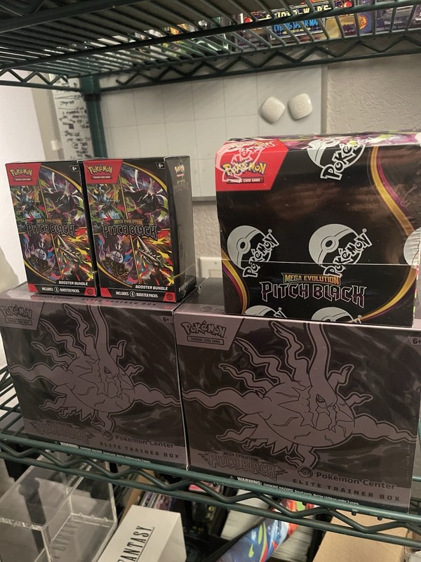 Pitch Black Pokemon Center ETB 2x Booster Box , Booster Bundle 2x SHIP ASAP
