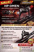 🎧 HP OMEN Dyad Gaming Earbuds Dual Driver In-Ear Headphones Mic NEW 🔥
