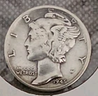 1945-S Mercury Dime Final Year