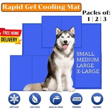 3x Magic Cool Cooling Gel Pad Pillow Cooling Mat Laptop Cushion Yoga Pet Bed UK