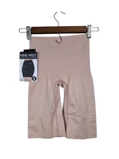 Nine West Shapewear Women's Size Small Beige Midwaist Thigh Shaper Smoothing