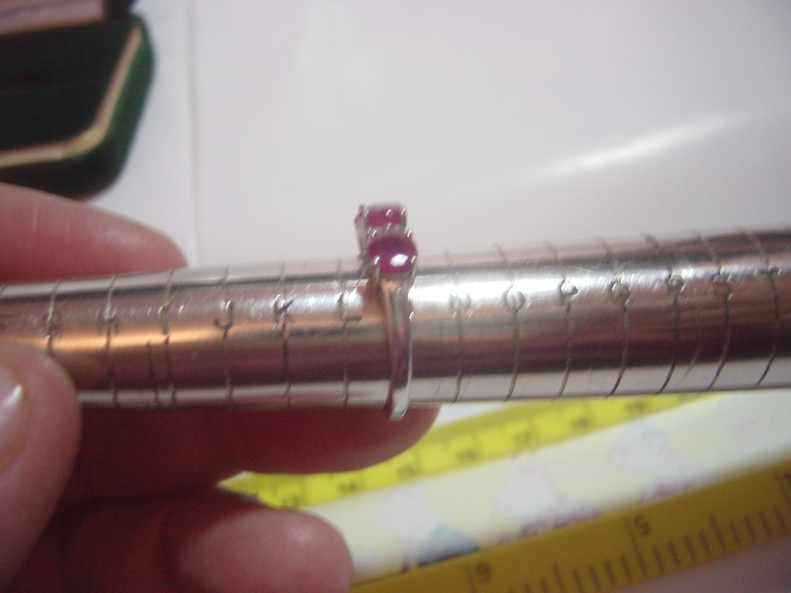 beautiful Solid Silver Ring-natural superb myanma… - image 14