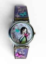 Vintage Disney Mulan Rotating Butterfly Watch...