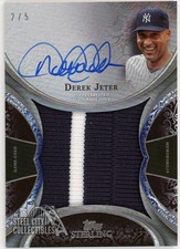 Derek Jeter 2022 Topps Sterling Splendor Jumbo Patch Autograph Card SSJPA-DJ 2/5