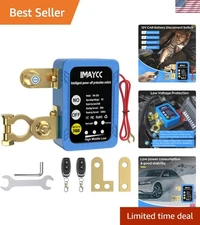 Automatic 12V Battery Disconnect Switch with Remote & Manual Control - 240A