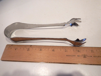 Vintage BI-COR USA Stainless Steel Sugar / Ice Tongs