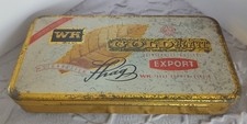 Alte Blechdose Goldblatt Export Zigaretten ca. 60er Jahre WK-Tabak Bremen Berlin