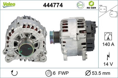 VALEO Lichtmaschine Generator 140 A 14 V für VW Polo 1.0 TSI 1.5 T-ROC Skoda
