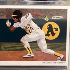 Upper Deck 1992 Rickey Henderson #90 Oakland Athletics Checklist Baseball Card