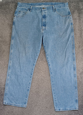 Wrangler Rugged Wear Jeans Herren W42 L29 hellblau Regular Straight Fit