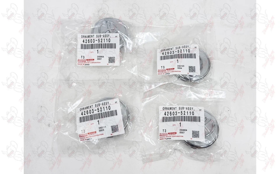 Tapa central de rueda genuina Toyota 57 mm 42603-52110 (x4) OEM Foto 4 de 4