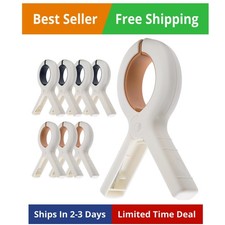 Extra Large Beach Towel Clips 8 Pack, 5.1 Inch Towel Clips for Beach Chairs C...