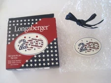 LONGABERGER TIE-ON W/ Ribbon & Box All American 2000