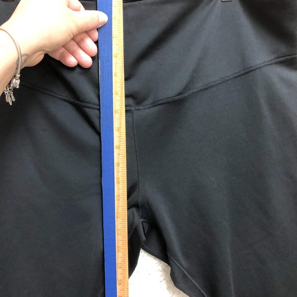 Nike Leggings Womens 3X Black Dri-FIT Running Leggings High Rise Reflective Gym - Image 3 of 4