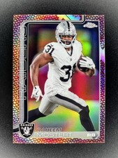 2025 TOPPS CHROME FOOTBALL LEATHER REFRACTOR #182 RAHEEM MOSTERT RAIDERS