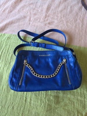 B Makowsky Cobalt Blue Leather Purse