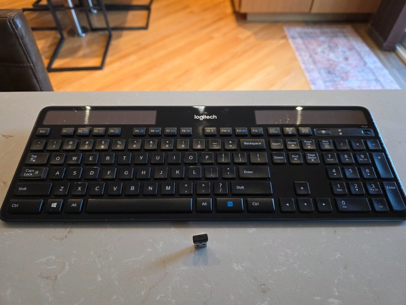 Logitech K750 Wireless Solar Keyboard for Windows, 2.4GHz Wireless with USB