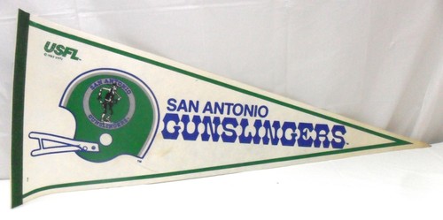 VTG -USFL - 1982 - SAN ANTONIO GUNSLINGERS - FELT PENNANT