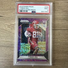 2016 Panini Prizm Purple Scope Prizm 59/99 Tyreek Hill Rookie (RC) #296 PSA 9