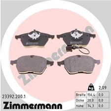 ZIMMERMANN Bremsbelagsatz, Scheibenbremse 23392.200.1 für AUDI SEAT SKODA VW