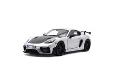 Norev 2023 Porsche 718 Cayman GT4 RS w/ Weissach Pkg GT Silver 1:18 187256