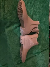 Women's Chelsea Rain Boots A New Day Waterproof Taupe Size 8
